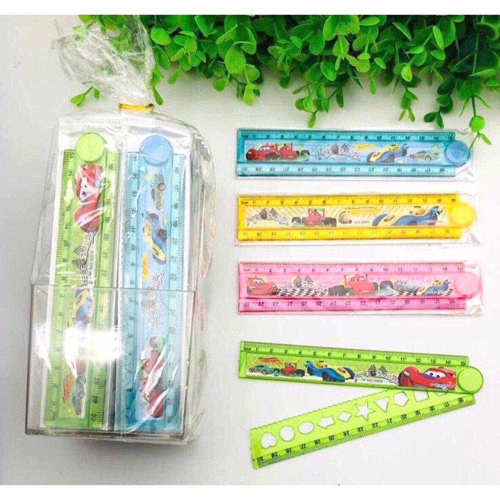 Combo 4 thước kẻ gấp 30cm