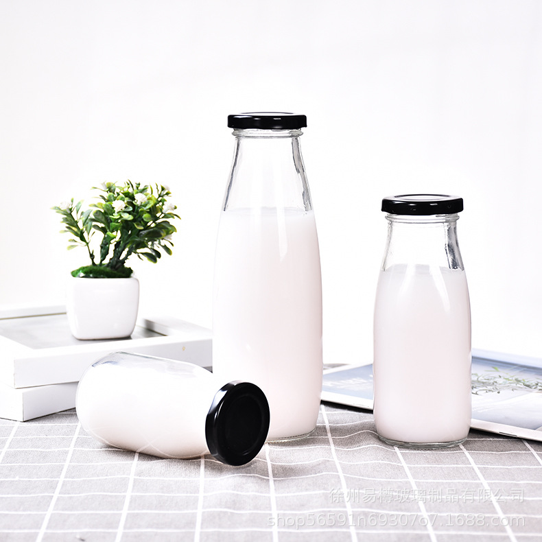 Chai Thủy Tinh Nắp Thiếc Đựng Sữa Hạt 500ml