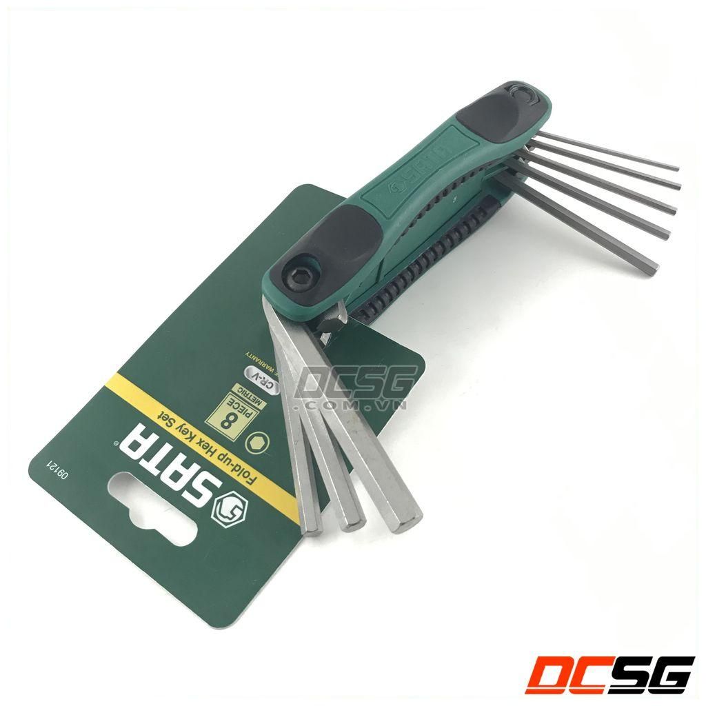 Bộ lục giác gập 8 chi tiết sata 09121
