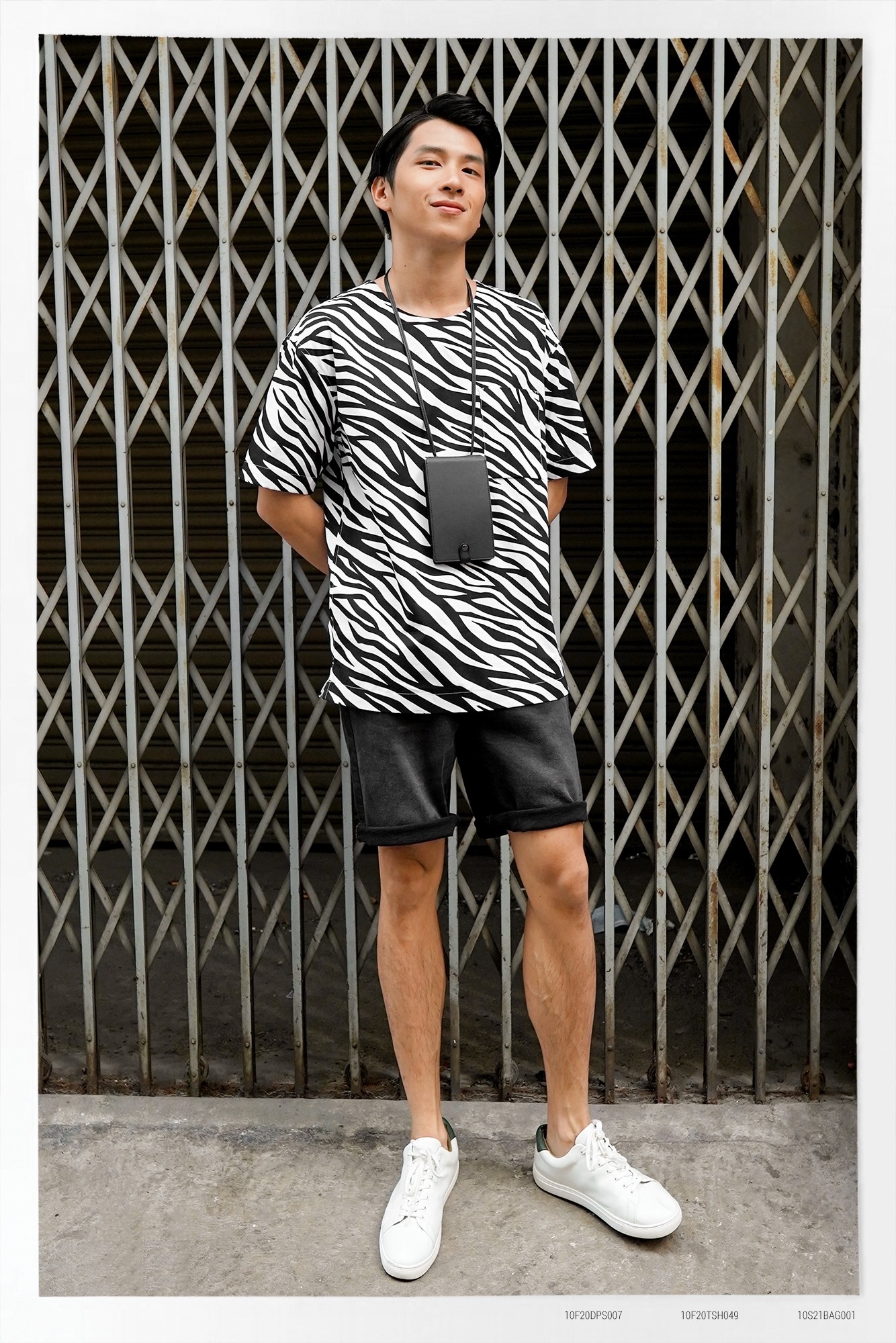Áo nam ngắn tay họa tiết ngựa vằn form loose 100% cotton cao cấp - shop LASTORE