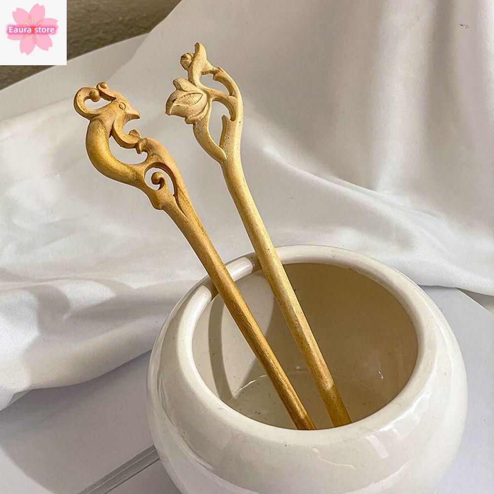 kepk tóc nữ kẹp trung quốc trâm cài cổ trang Thanh lịch Đơn giản Gạc Hoa Kẹp tóc bện Gậy tóc cho bé 