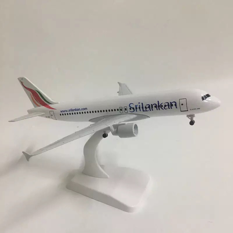 JASON TUTU SriLankan Airbus A320 Máy Bay  20Cm Máy Bay Mô Hình Máy Bay Mô Hình 1:300 Diecast Máy Bay Kim Loại Quà Tặng Đồ Chơi Thu Thập