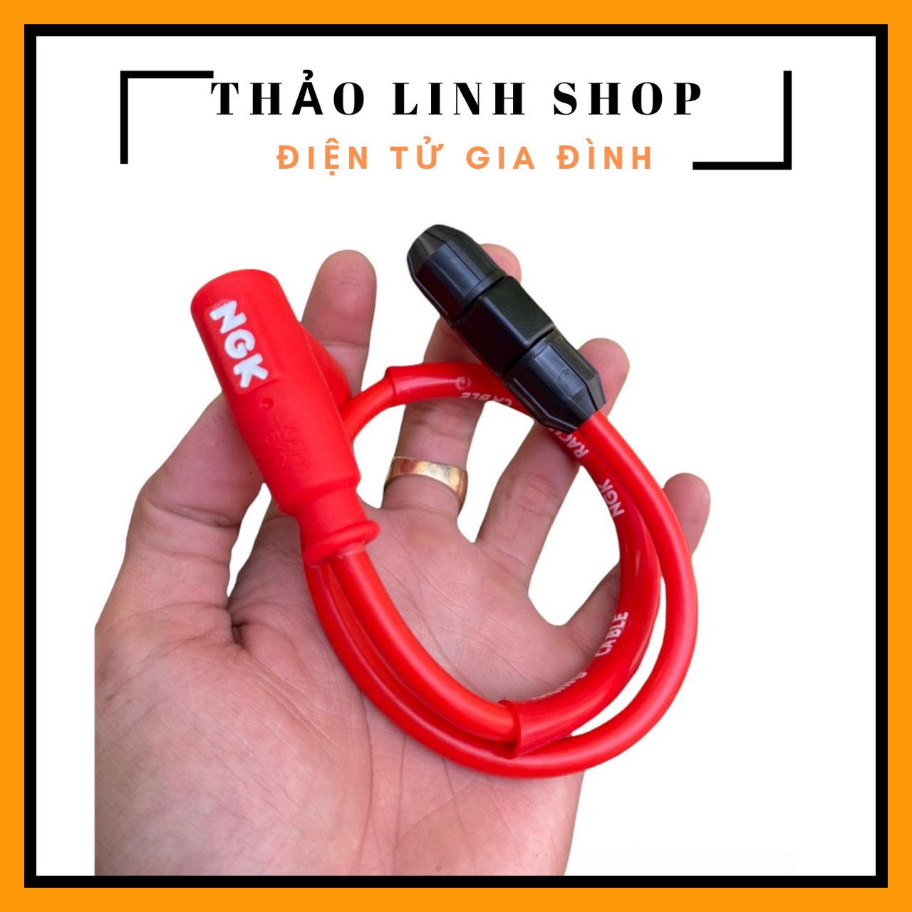 Dây tăng áp NGK xe máy giúp bảo vệ và tăng hiệu suất đánh lửa cho bugi (trọn bộ)