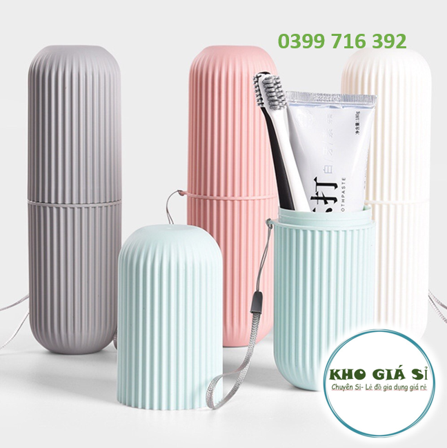 Hộp đựng bàn chải kem đánh răng du lịch ống đựng đồ đa chức năng tiện dụng