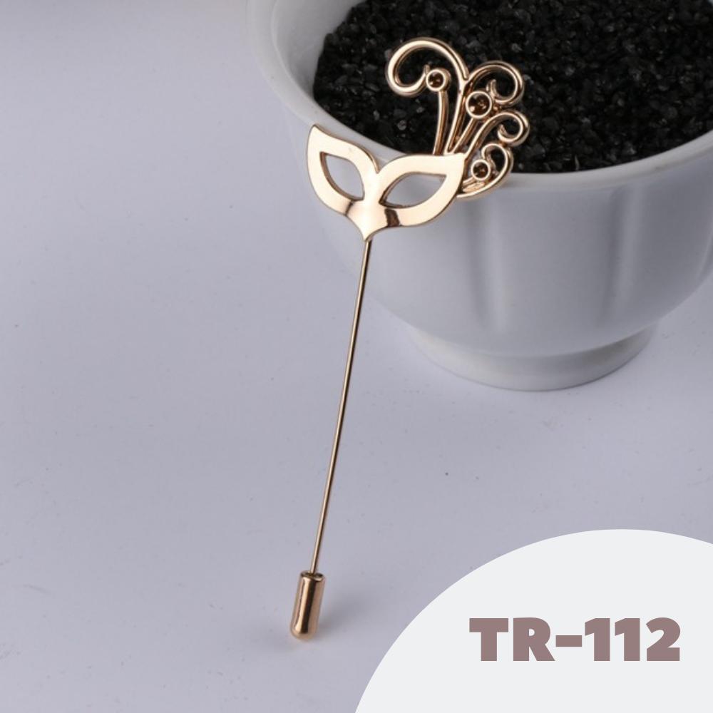 Trâm Ghim cài áo Vest Nam thời trang cao cấp hình mặt nạ TR-112 {Ghim cài áo Vest - AdamZone}