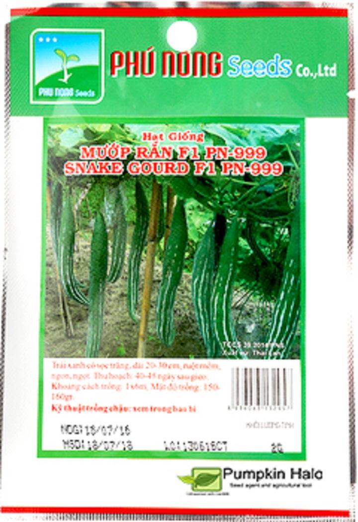 [HCM]Hạt giống Mướp Rắn F1  PN-999 _2gram .