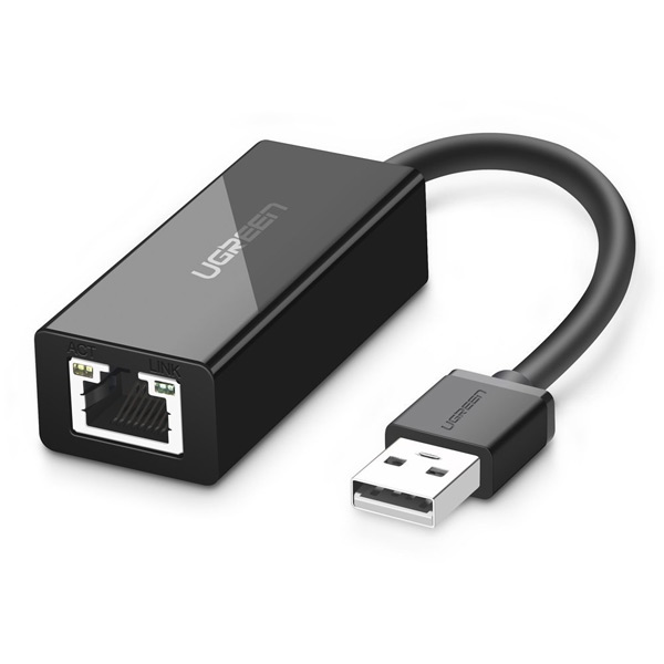 Bộ chuyển đổi usb 2.0 ra lan ugreen 20254 tốc độ 10/100mbps