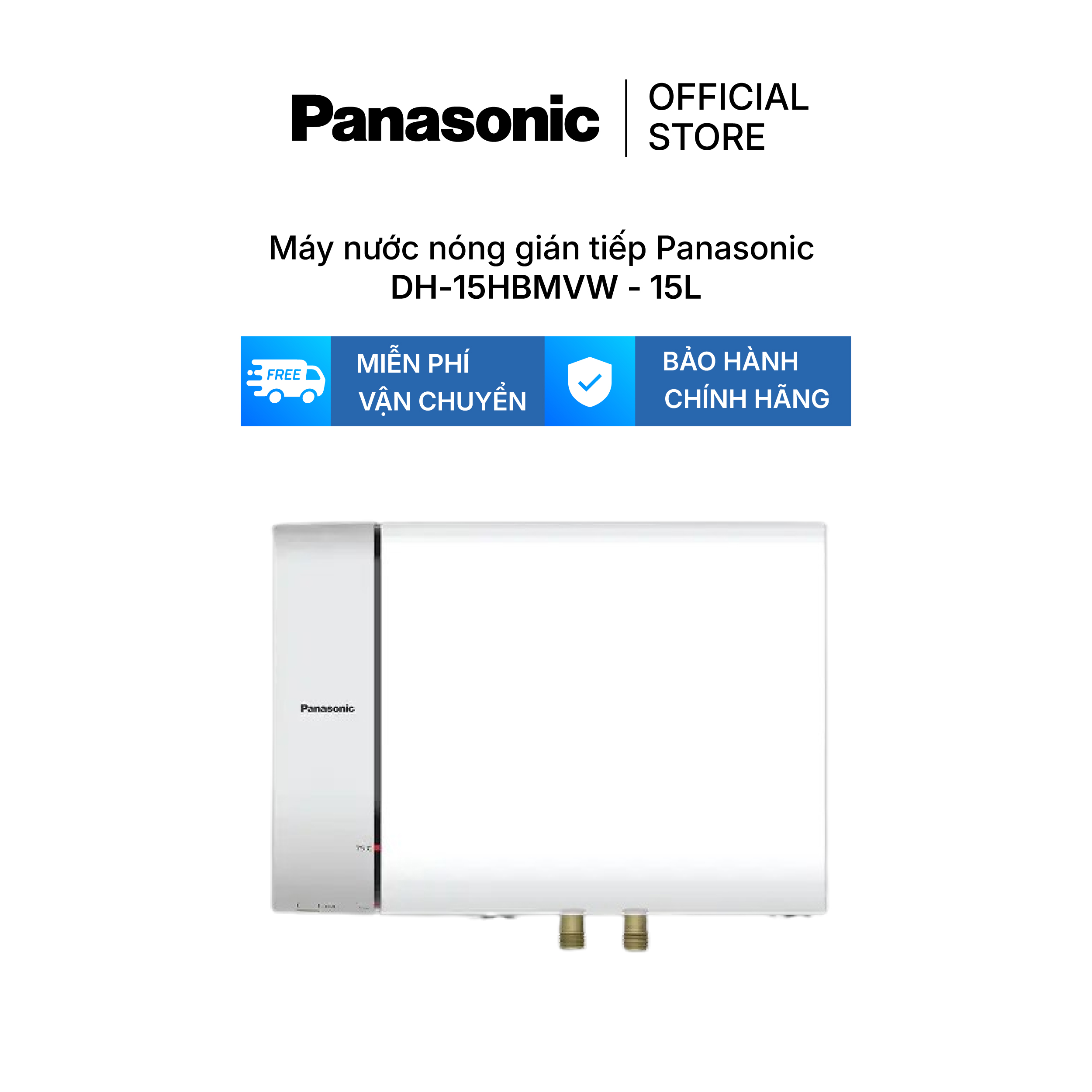 Máy nước nóng gián tiếp Panasonic model DH-HBMVW (công suất 2500W)