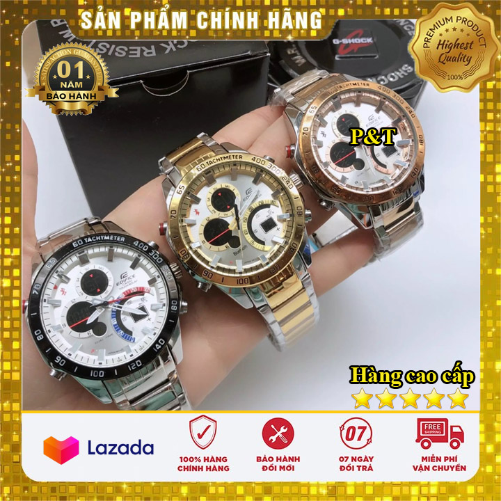 ĐỒNG HỒ CASIO EDIFICE Chống nước - Đồng hồ P&T [FreeShip- Hàng cao cấp- Full box ]