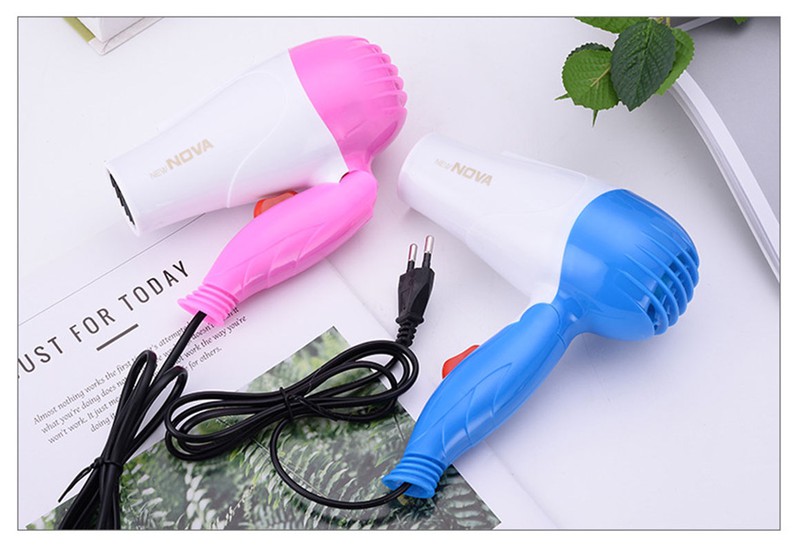 Máy sấy tóc Nova 1290 mini gấp gọn 1000W có 2 chế độ thích hợp để mang đi du lịch máy sấy tóc mini công suất cực mạnh máy sấy tóc du lịch máy sấy tóc cao cấp máy sấy tóc mini du lịch cực đẹ