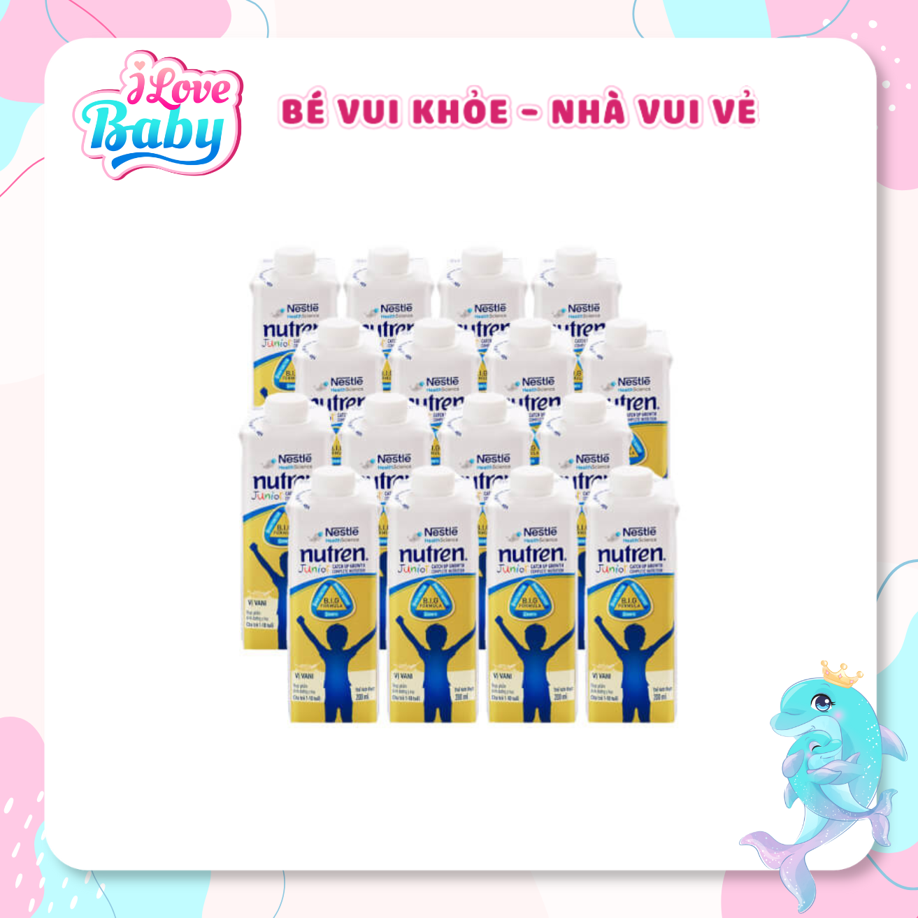 Sữa Bột Pha Sẵn Nutren Junior Chính Hãng - Sữa Nước dinh dưỡng tăng cân 200ml/hộp