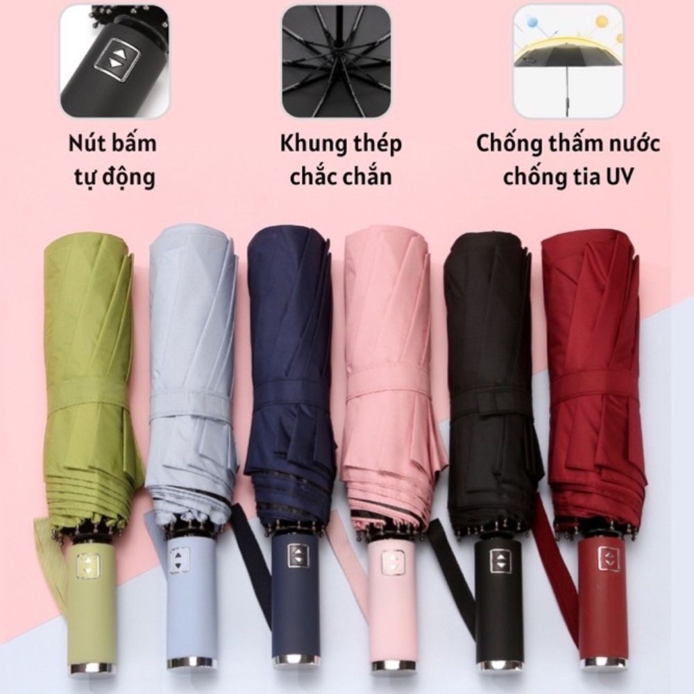 [ Ô , Dù tự động] ô , dù tự động chống UV gấp gọn 2 chiều Nhật Bản-Ô dù bấm tự động gấp gọn 2 chiều 10 nan-Ô Dù Thời Trang Nhật Bản Mẫu Mới 2022