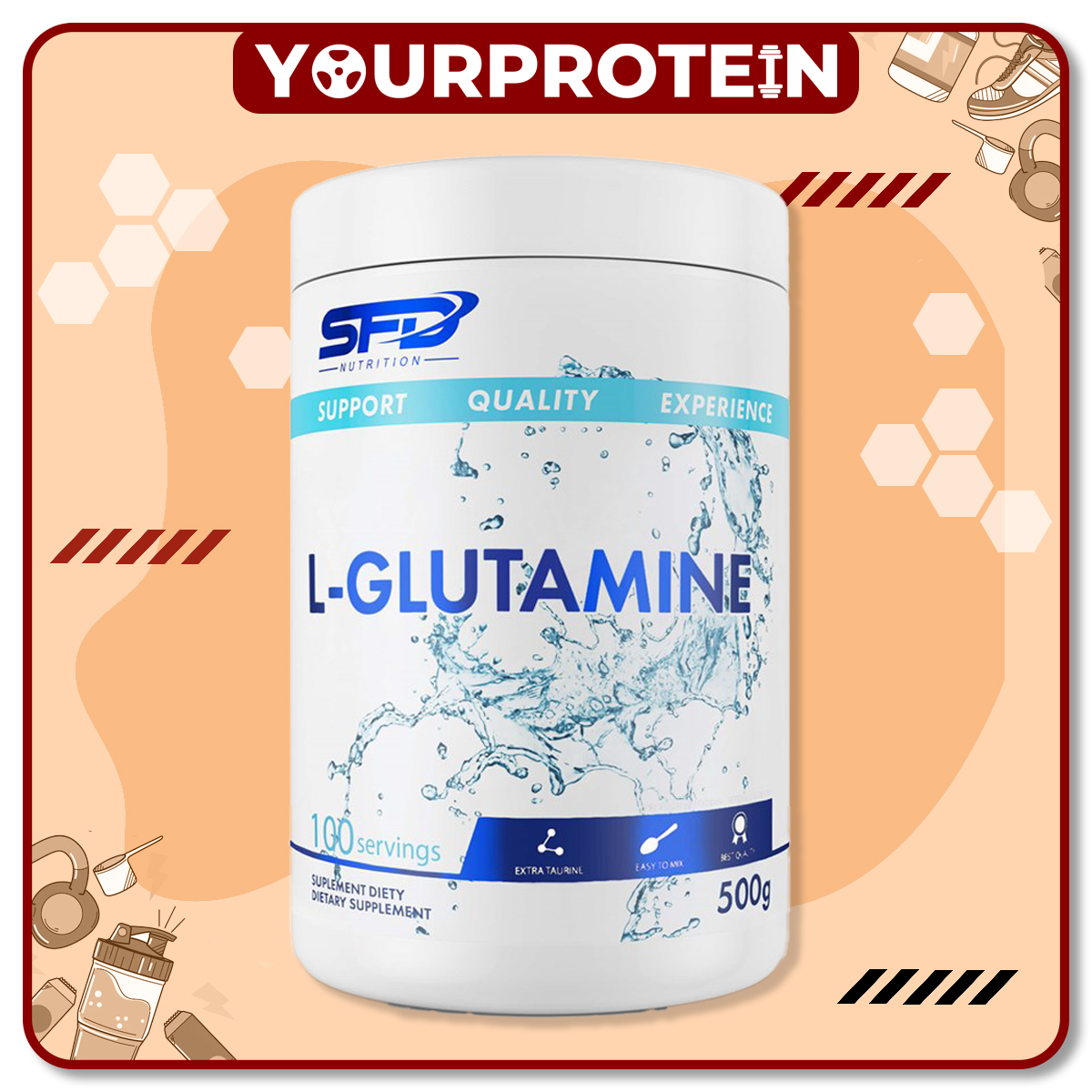 SFD Nutrition  L-Glutamine 500g