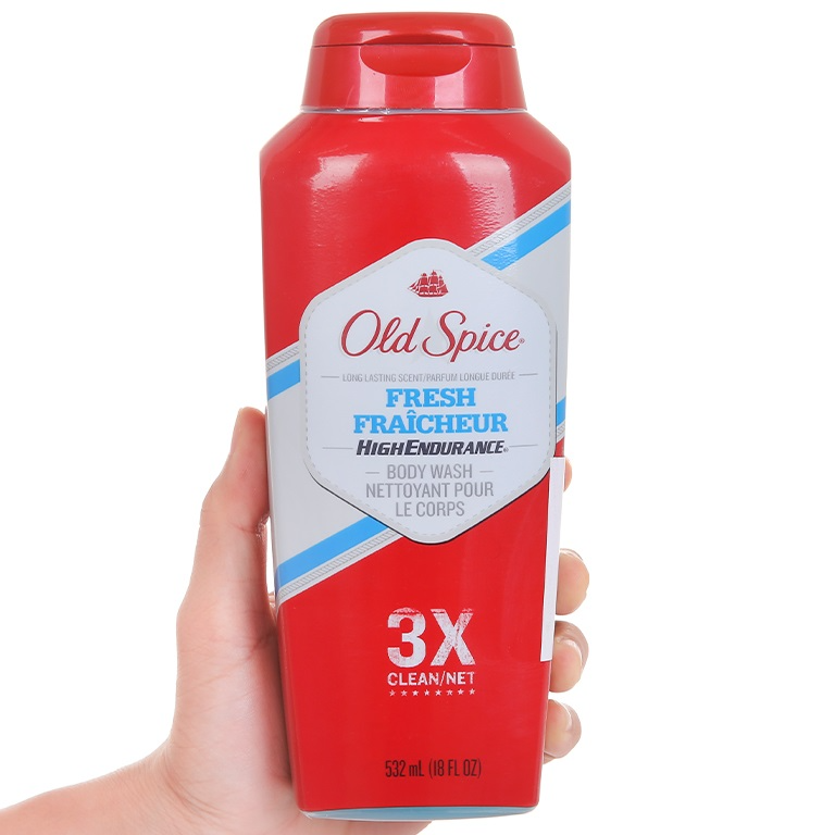 Sữa tắm old spice fresh high endurance 532ml - hàng usa