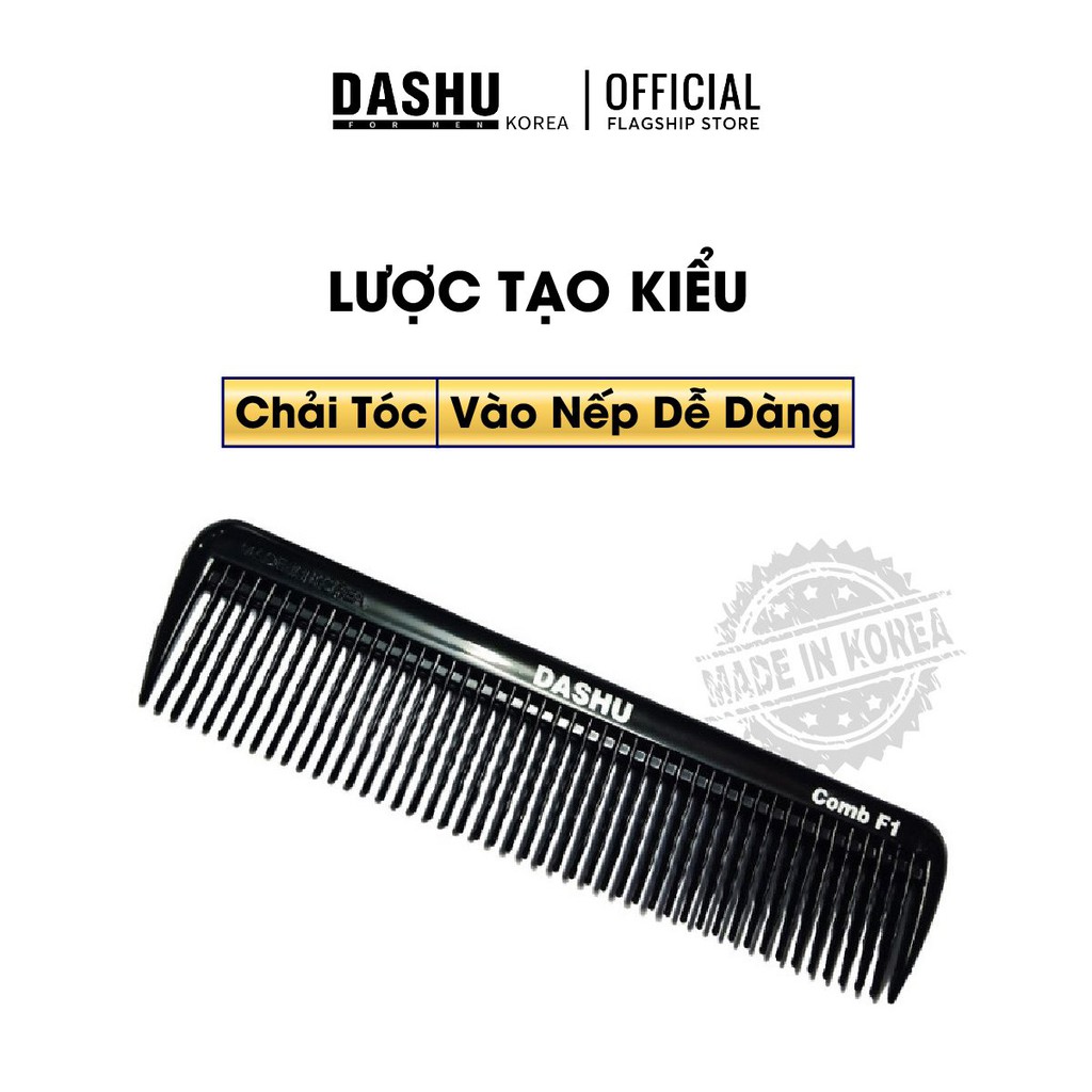 Lược chải tóc Dashu Korea, hàng chính hãng, nhỏ gọn dễ dùng dành cho cả Nam Nữ, thuận tiện khi tạo kiểu với Sáp hoặc Pomade