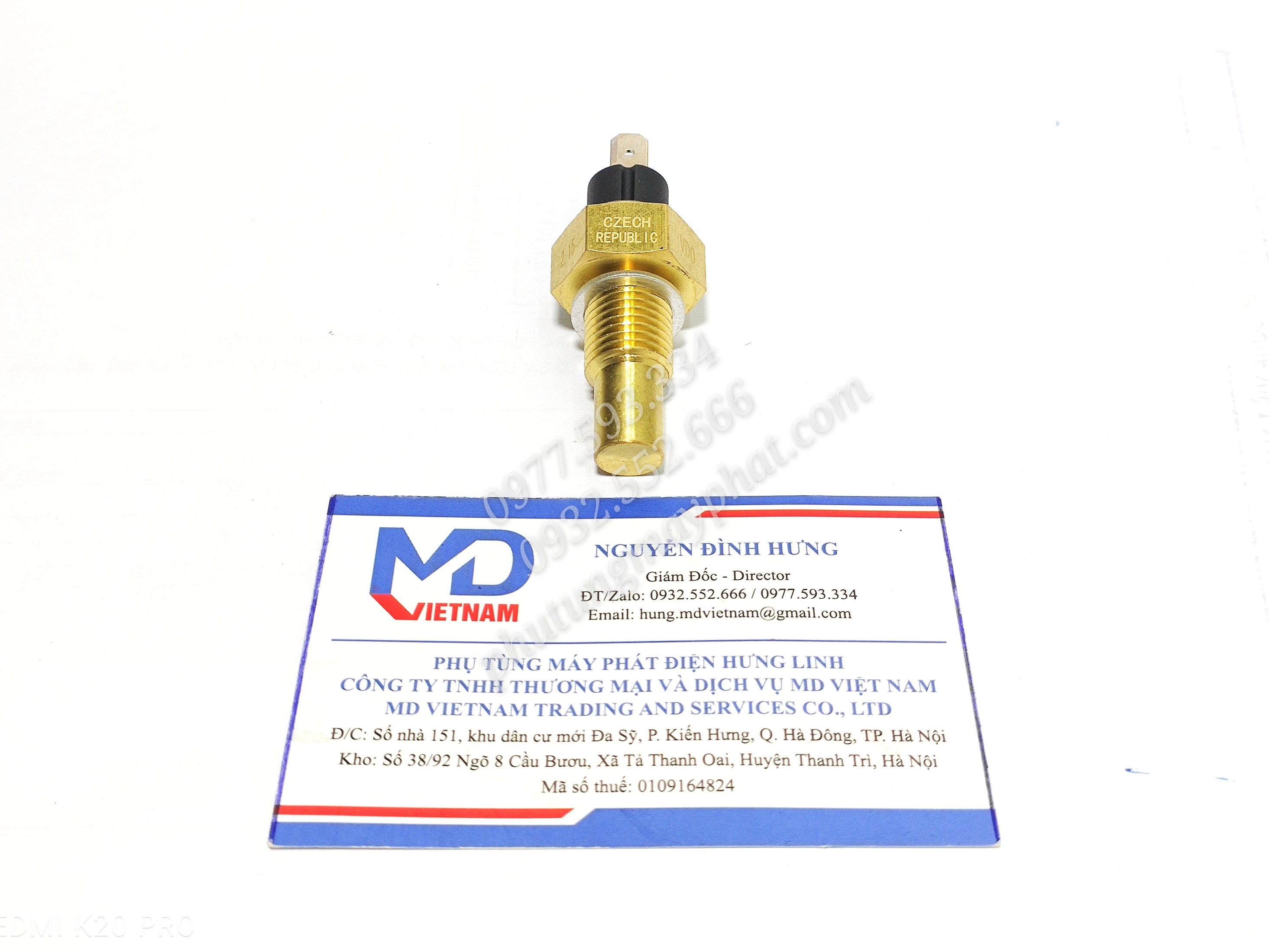 Cảm biến nhiệt độ nước làm mát vdo m14 x 1.5 - vdo 14mm - loại ngắn