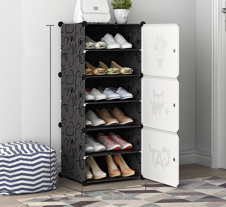 🗄 Tủ Giày Mẫu Mới - 6Ô nhựa lắp ghép đa năng 🗄