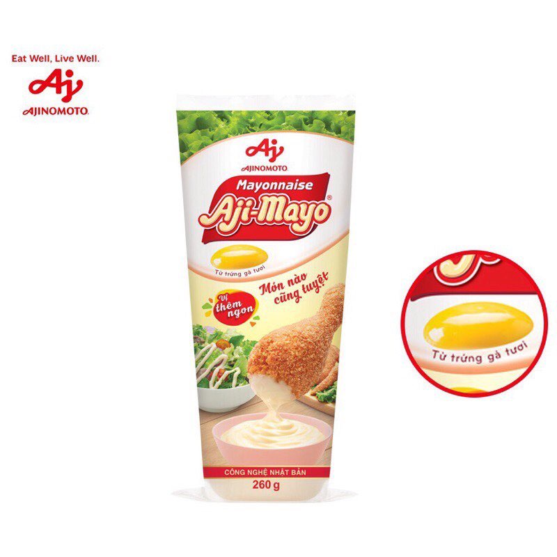 Sốt mayonnaise Aji-mayo chai nhỏ 260gram