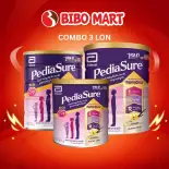 Combo 3 Lon Sữa PediaSure Hương Vani 400G/850G/1.6KG Tăng Đề Kháng Tăng Cân Phát Triển Trí Não Cho Bé 1 - 10 tuổi (Giao Mẫu Ngẫu Nhiên) - Bibo Mart