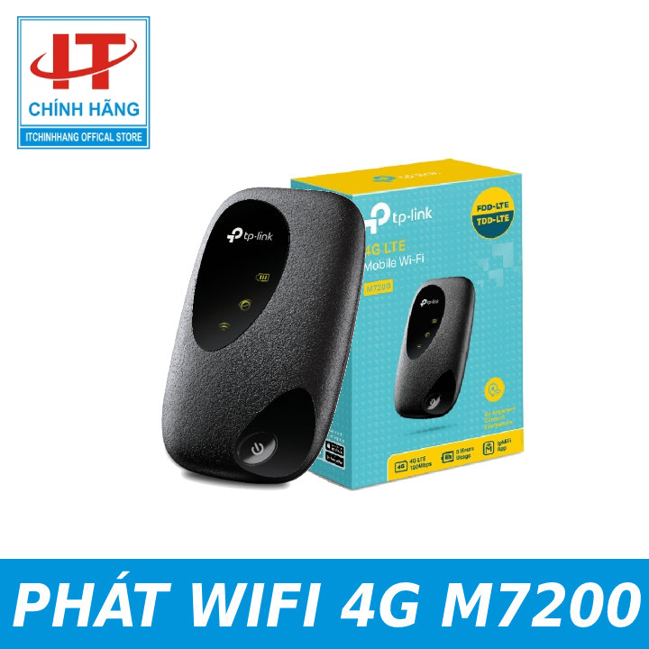 Thiết bị phát wi-fi bằng sim di động bằng sim 4g lte tp-link m7200
