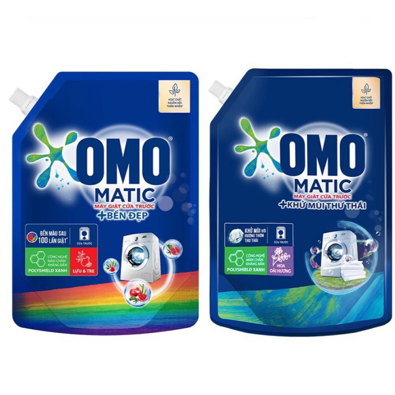 Nước giặt omo matic cửa trước 3,7kg