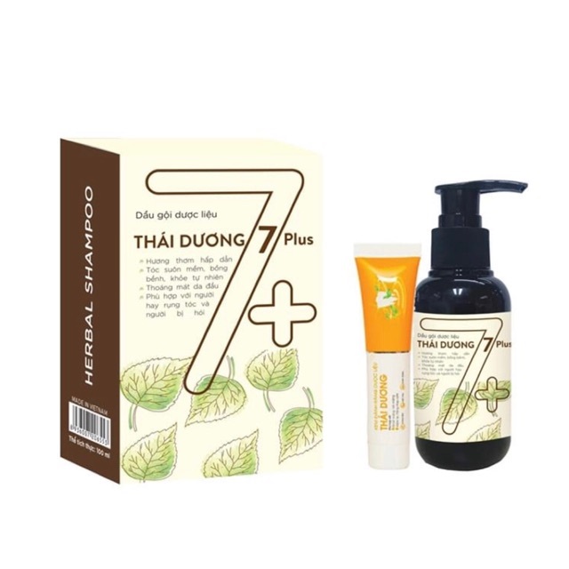 Dầu gội dược liệu Thái Dương 7plus Chai 100ml