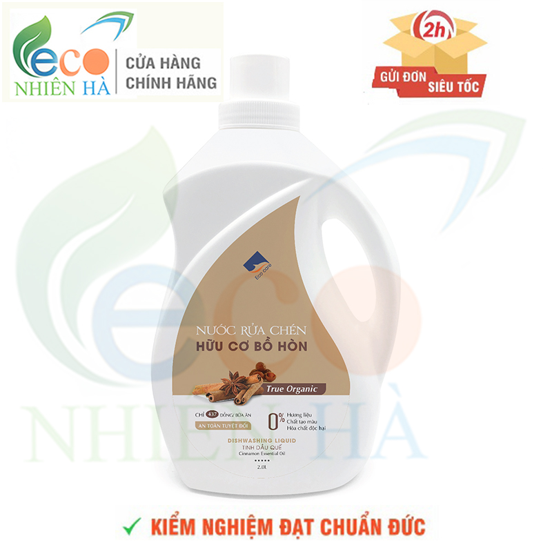 Nước rửa chén hữu cơ Bồ Hòn hương Quế 2L thương hiệu Ecocare