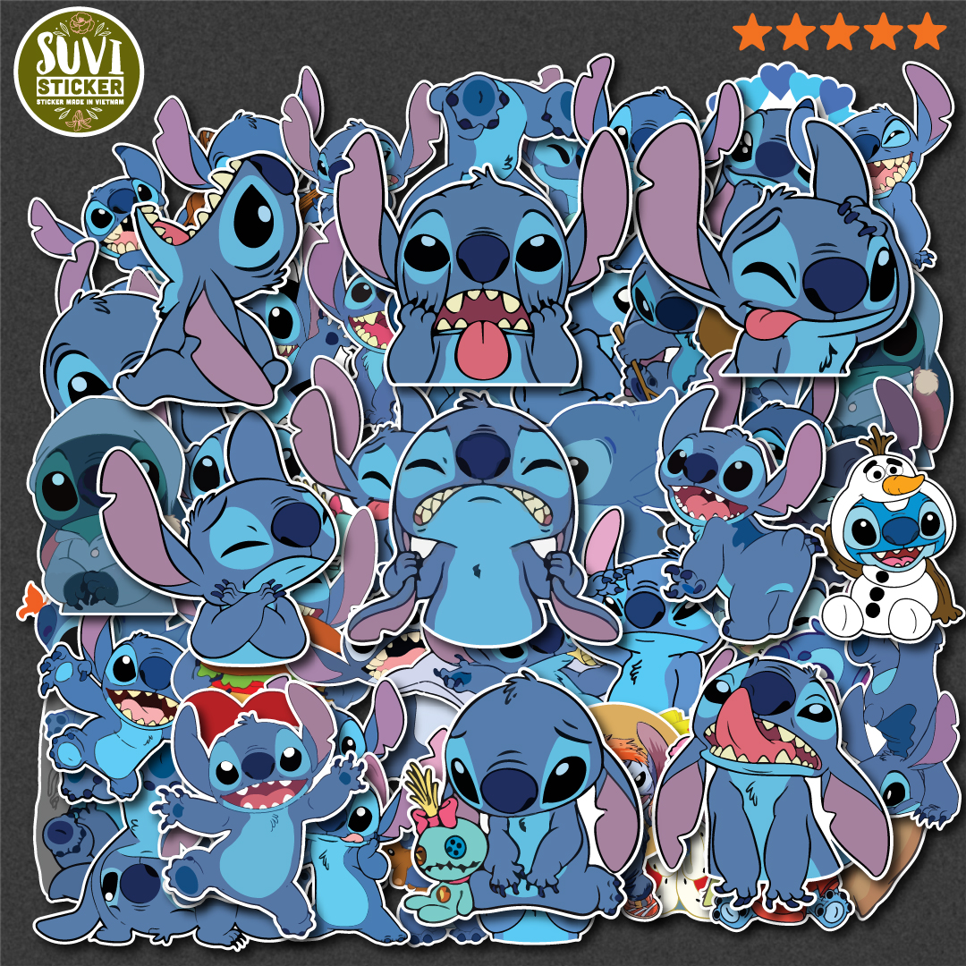  Sticker Stitch chống nước dán laptop điện thoại đàn guitar mũ bảo hiểm. MSP: SV52 