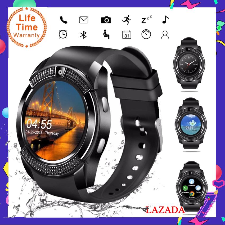 [ Tiếng Việt] Đồng hồ thông minh giá rẻ - Đồng hồ thông minh Smart Watch V8 Cao cấp, Đồng hồ thông minh trẻ em, Đồng hồ thông minh có Bluetooth, Vòng tay thông minh(Tương tự dòng đồng hồ thông minh x6, đồng hồ thông minh Y1)