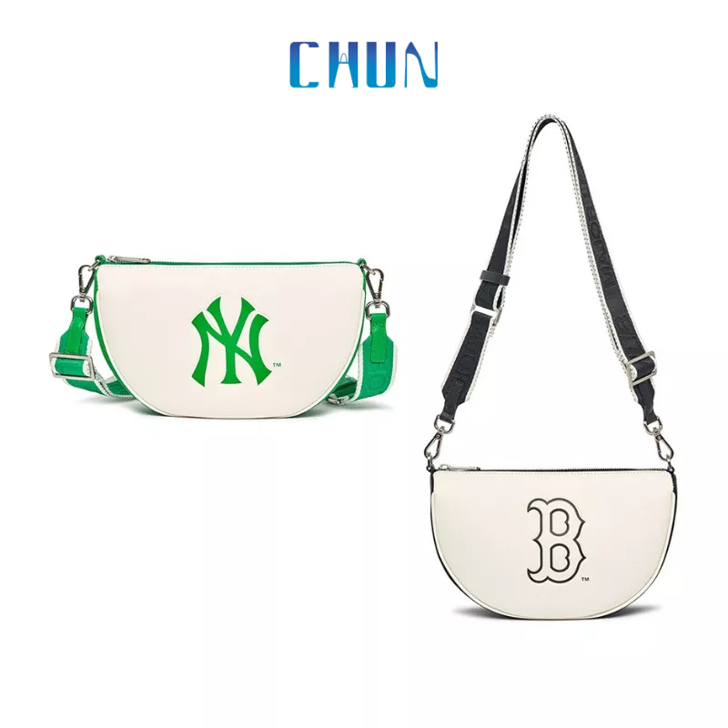 Túi đeo chéo mlb dáng tròn