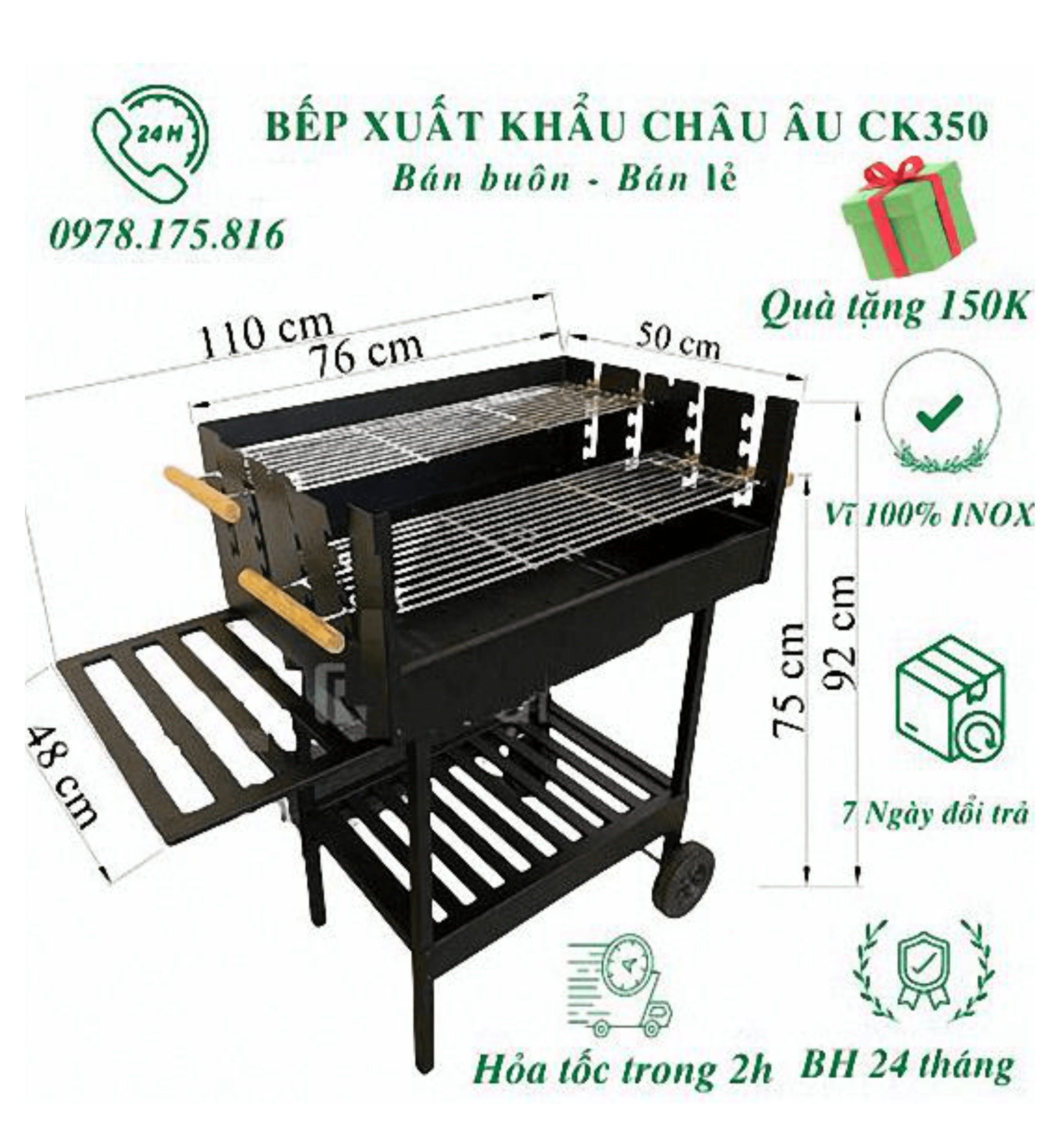 Bếp nướng ngoài trời ck-350