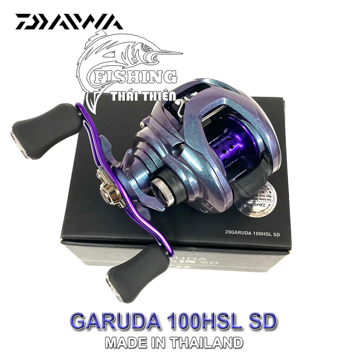 Máy Câu Ngang Daiwa Garuda 100HSL SD (Tay quay trái)