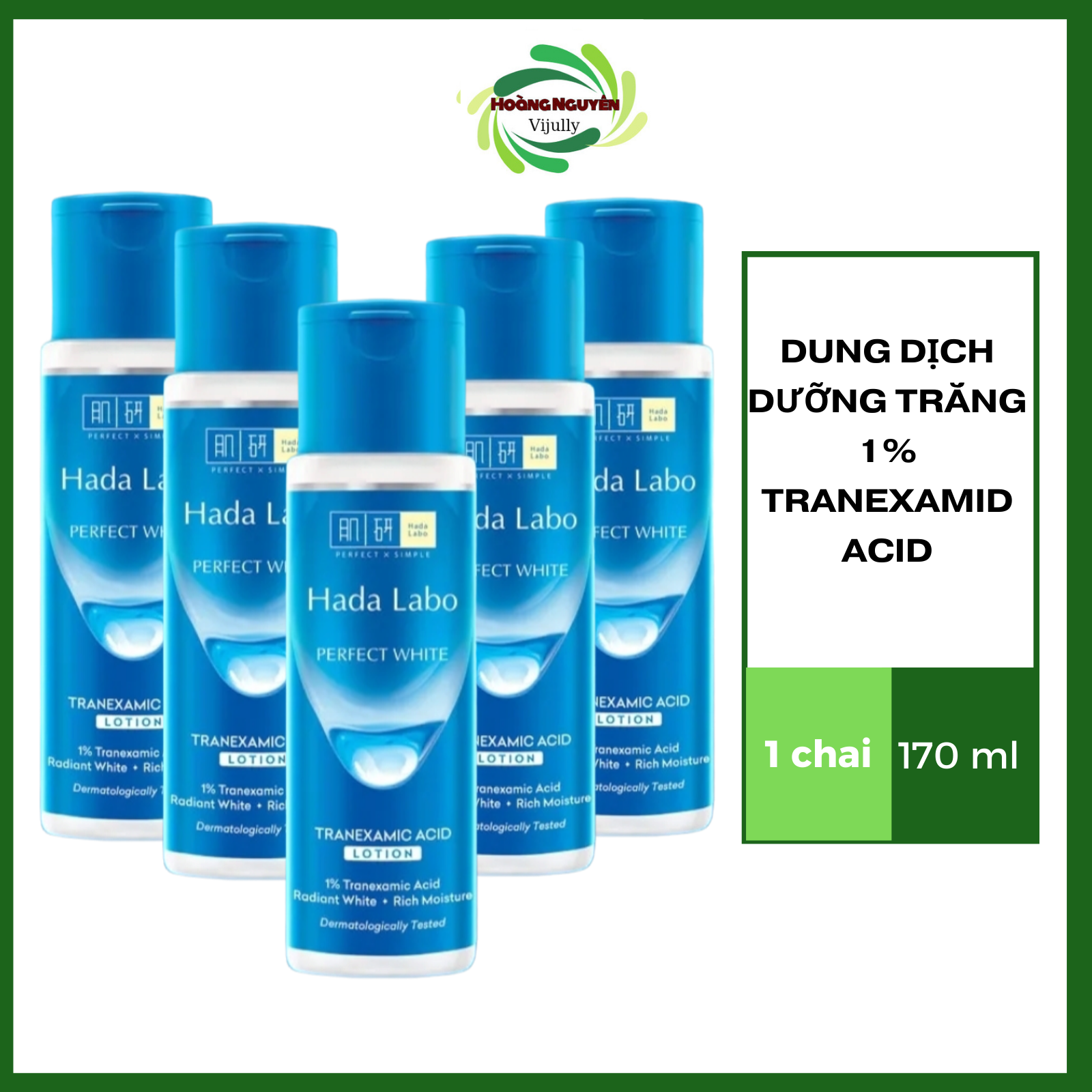 Dung dịch hada labo màu xanh, dưỡng trắng tối ưu, cân bằng da - hada labo perfect white lotion 170ml