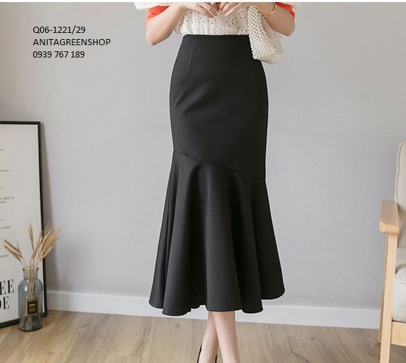 Chân váy đuôi cá dáng dài (thời trang somiboutique) - Q06-1221
