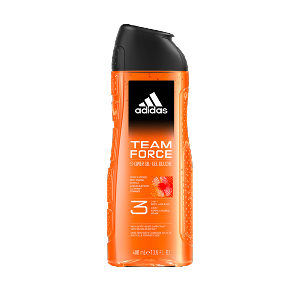 Sữa tắm cao cấp body+hair+face 3in1 adidas team force 400ml - pháp