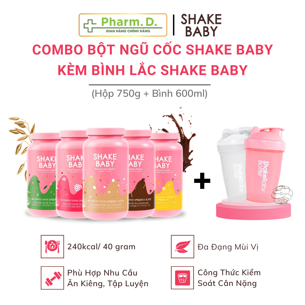 Bột Ngũ Cốc Ăn Kiêng Diet Formular Protein Shake Baby 750g Hỗ Trợ Giảm Cân Hàn Quốc