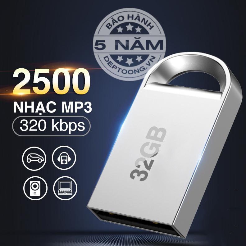 Sản phẩm usb nghe nhạc cho oto, dung lượng 32G đã cop sẵn nhạc