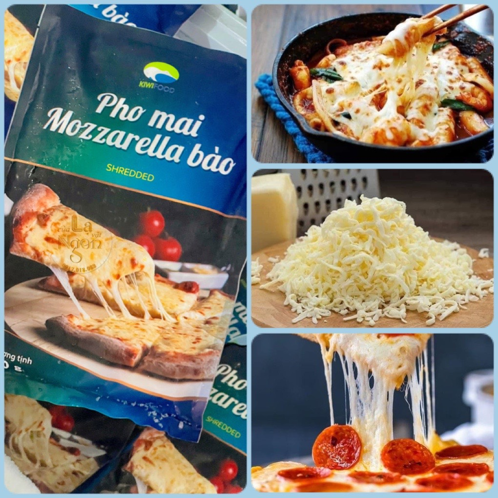 [Hà Nội] Phomai Mozzarella Bào Sợi Kiwifood 1Kg (giao hàng 2h)