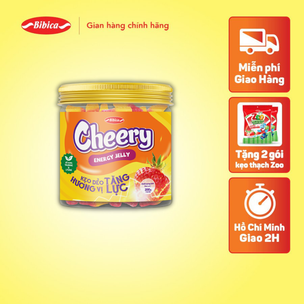 Kẹo dẻo cheery trái cây bibica 200g