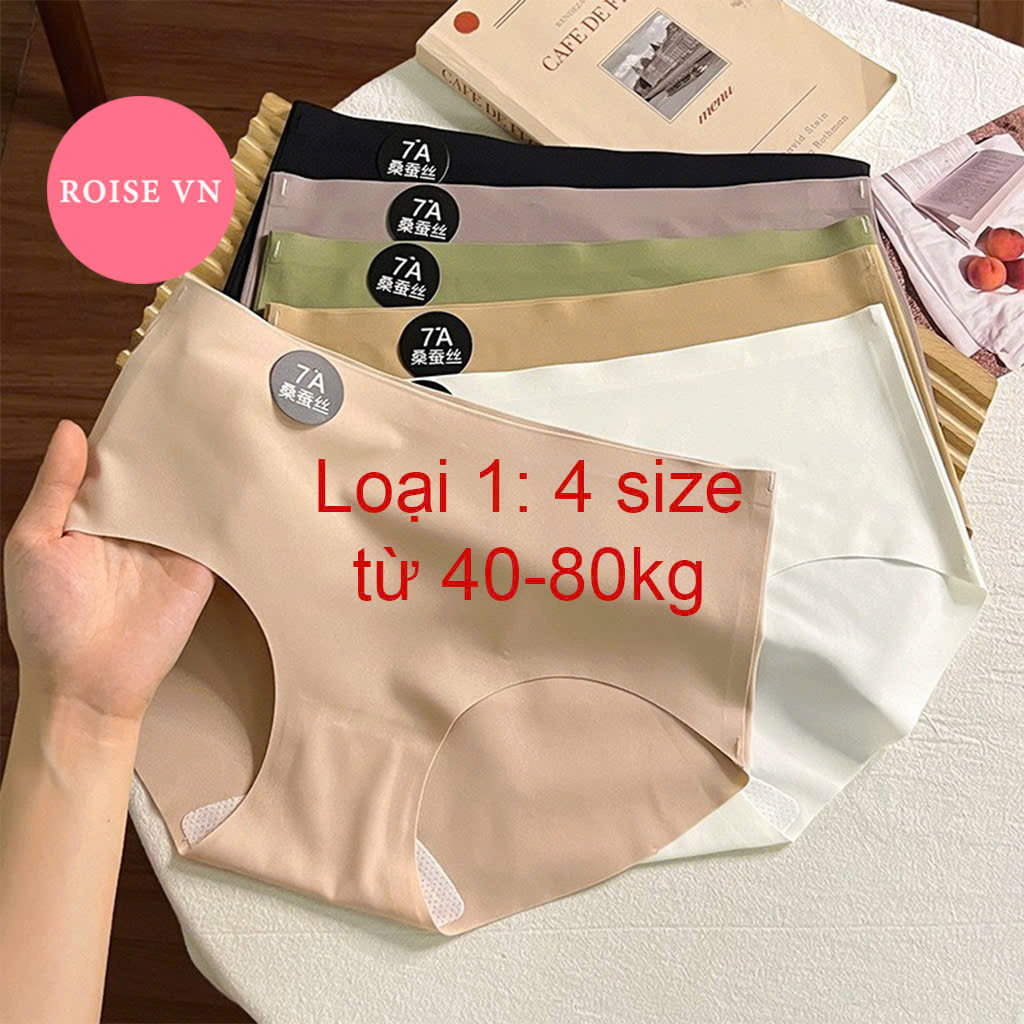 Set of 10 Women's Seamless Cold Elastic Panties, Grade 1, Soft, Antibacterial, Code 7A
