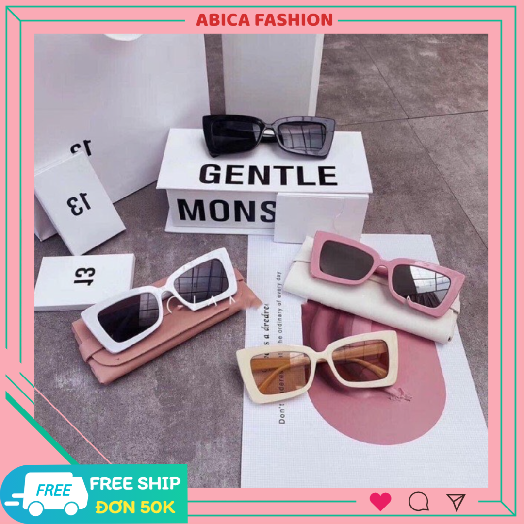 Kính mát nam nữ Hàn Quốc dáng vuông đẹp rẻ siêu hot mới nhât 2021 Kính mát ABICA