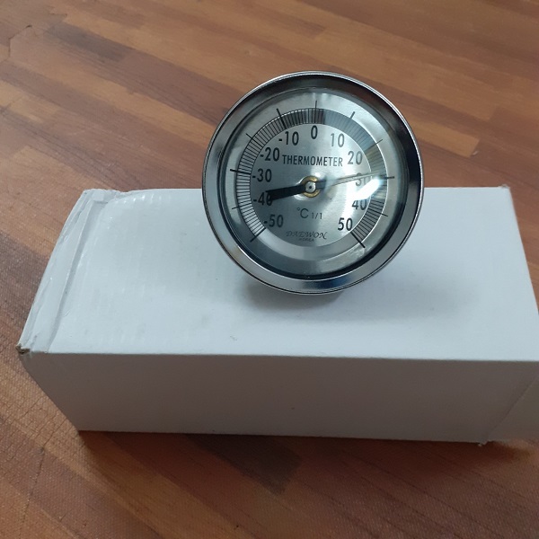 Đồng hồ đo nhiệt độ inox từ 0 đến 50 độ c daewon - korea