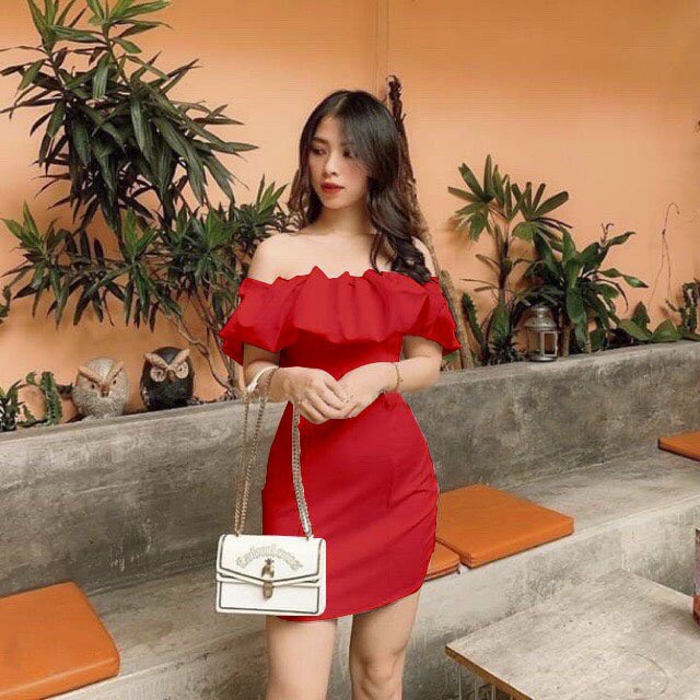 [HCM]ĐẦM BẸT VAI THIẾT KẾ BÈO PHỒNG LẠ MẮT CHO BẠN THÊM NỔI BẬT PHÙ HỢP ĐI TIỆC SỰ KIỆN GẶP GỠ DẠO PHỐ dQCS