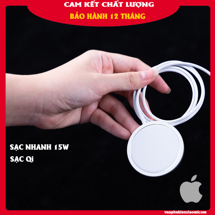 [BẢO HÀNH 12 THÁNG] Sạc không dây cho  iPhone 12 /pro max/ Xs/ 11/ và dòng máy hỗ trợ sạc không dây chuẩn Qi sạc nhanh 15W dùng cho cả điện thoại android và iphone hỗ trợ sạc nhanh không dây