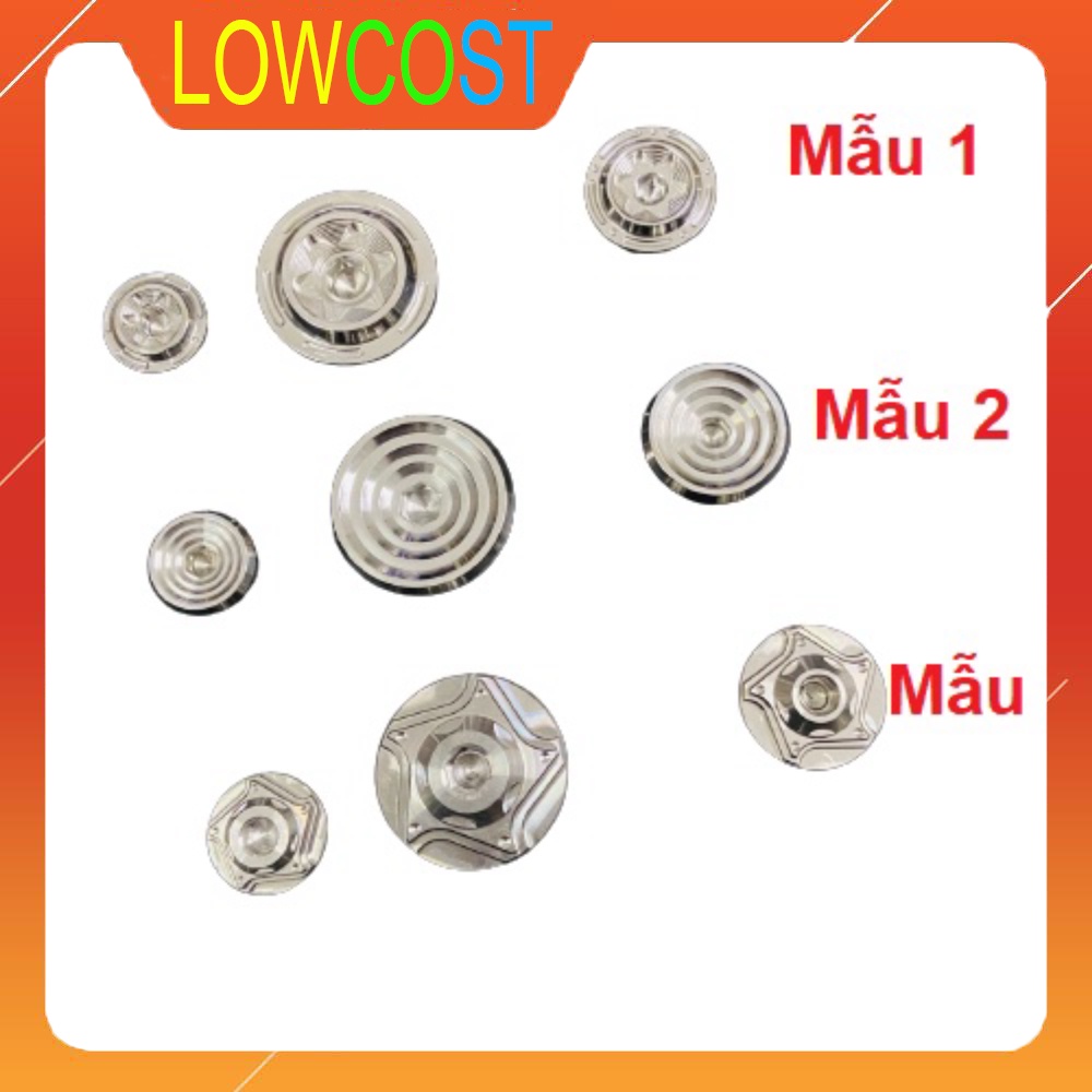 Bộ Ốc Nắp Nhớt, Ốc Mâm Đề INOX Salaya Sáng Bóng Gắn Được Cho Các Dòng Xe Yamaha