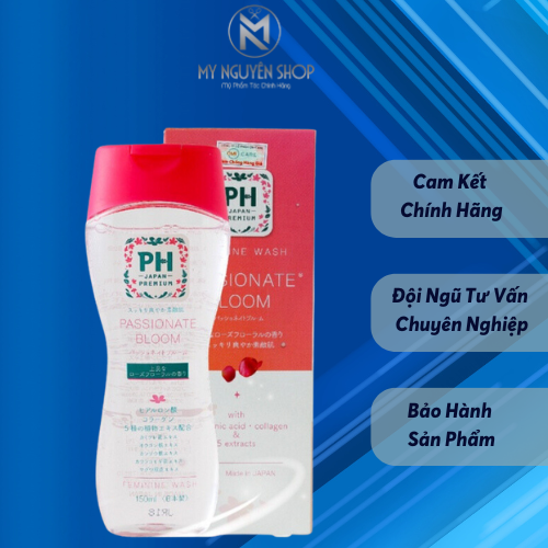 Dung Dịch Vệ Sinh Hoàn Toàn Tự Nhiên PH Care PH Japan Premium Passionate Bloom Hương Hoa Hồng (150ml)