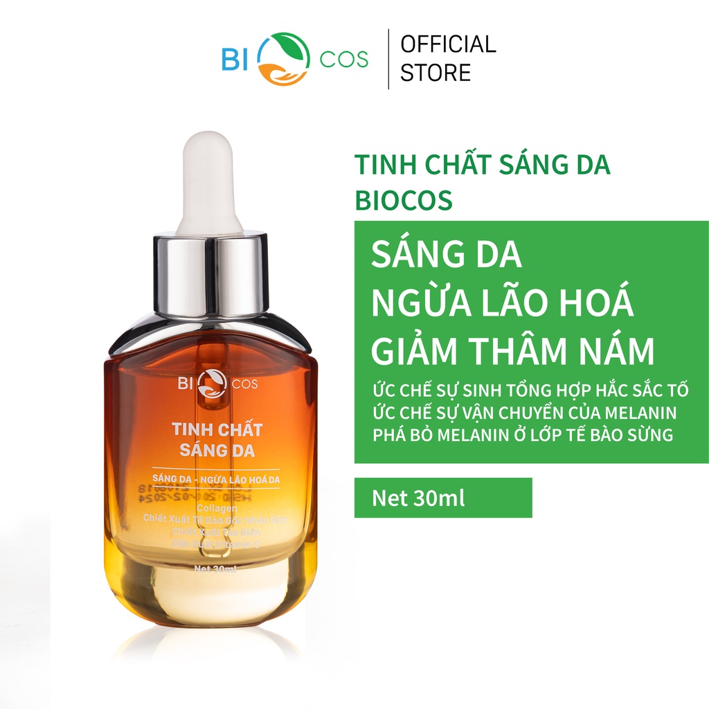 Tinh chất sáng da BIOCOS dưỡng ẩm mờ thâm ngăn ngừa lão hóa trên da 30ml