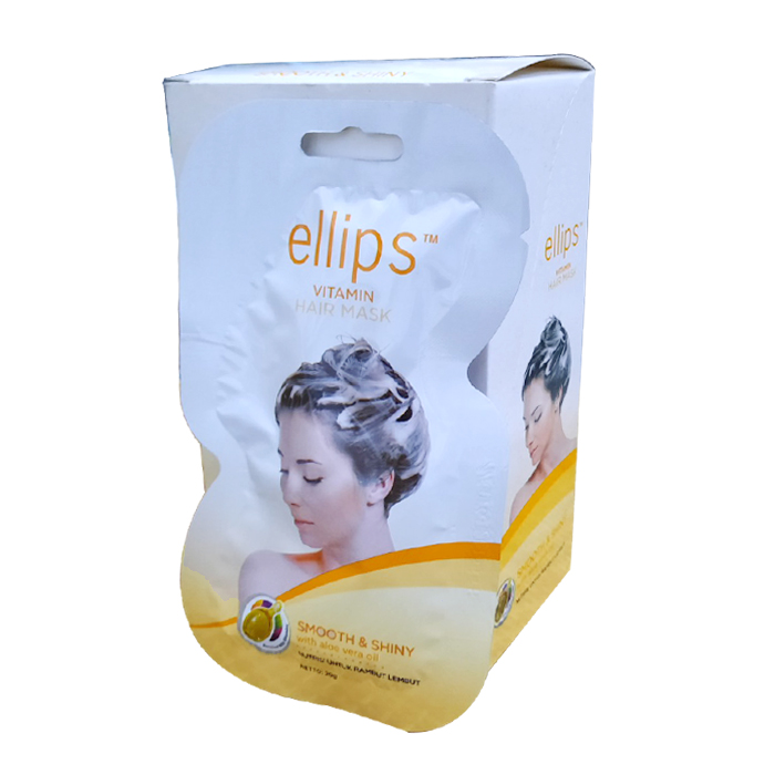 Hộp 12 Gói Kem Ủ Tóc Ellips - Dưỡng Chất Nuôi Tóc Khỏe - Mềm Mượt & Óng Ả