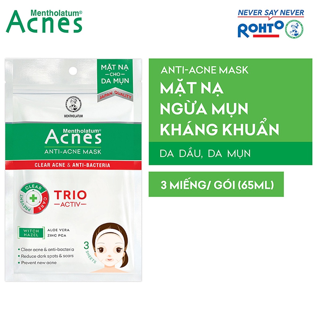 Mặt nạ chuyên biệt dành cho da mụn Acnes Anti-Acne Mask