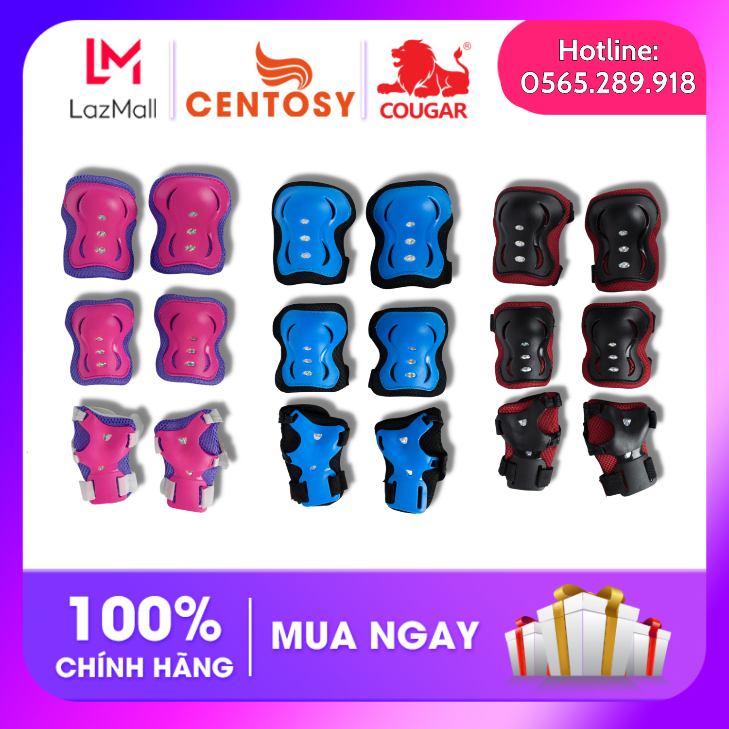 Bảo Vệ Nhỏ cho bé - bảo vệ tay chân cho bé trượt patin, lướt ván , Dùng cho các bé dưới 35kg